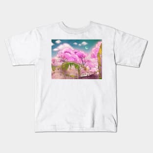 Snow Sakura Kids T-Shirt